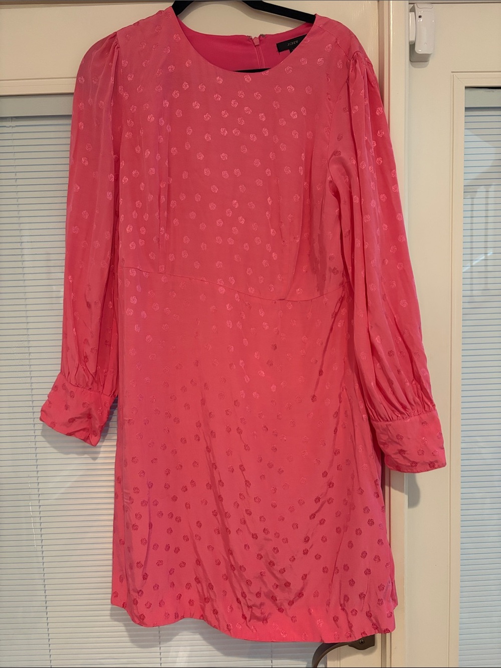 J. Crew Jacquard Pink Dress